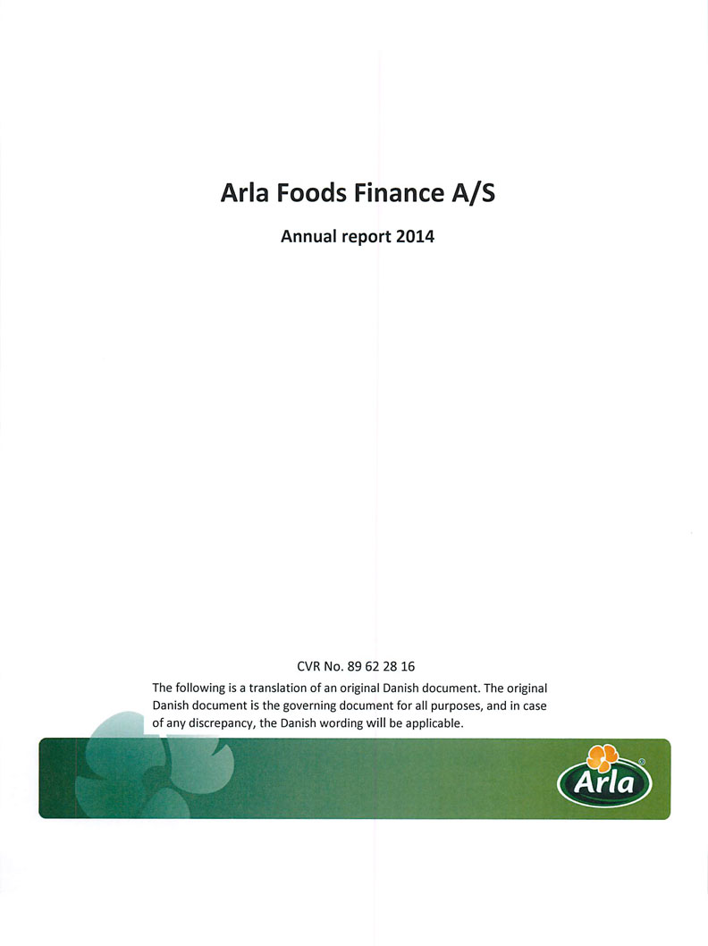 Arla Foods Finance A/S 2014