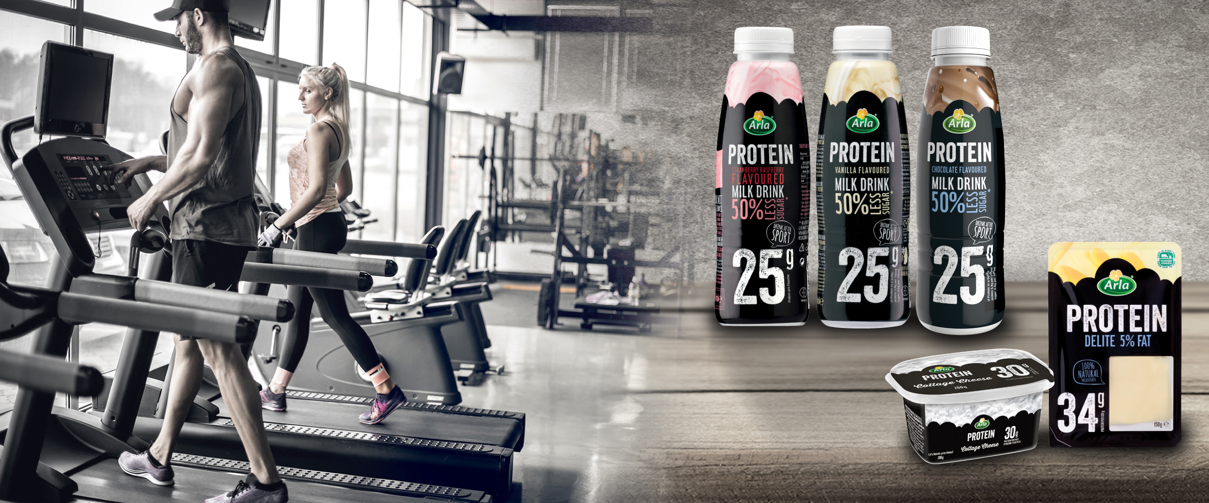 Arla Protein Arla Protein Chocolate flavoured milk drink with less