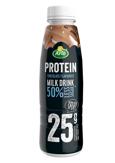 Arla Protein Chocolate flavoured milk drink with less sugar