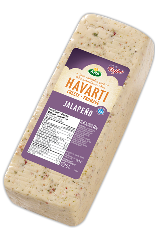 Blocs de Havarti Jalapeño 4.5 kg